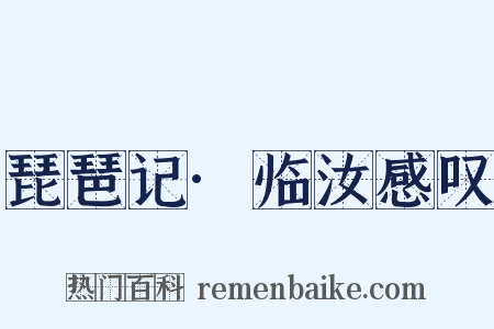 琵琶记·临汝感叹是什么意思的图片